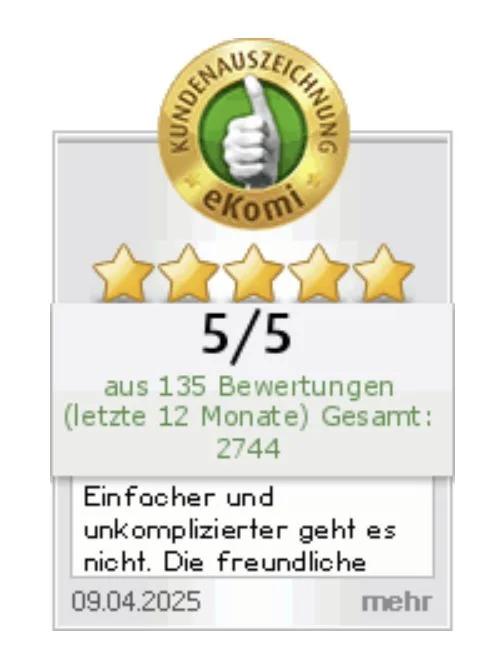 eKomi Bewertungen